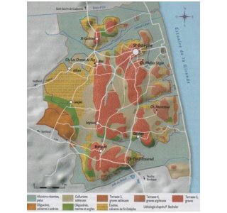 Carte des sols de Saint-Estèphe